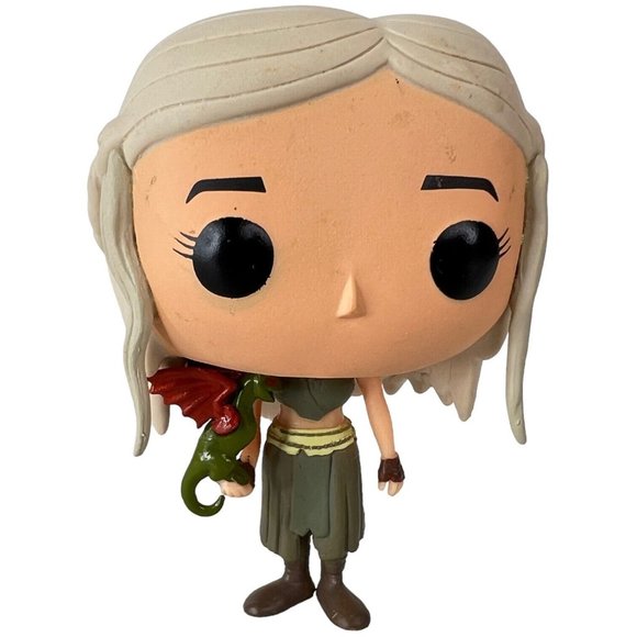 Funko Pop Game Of Thrones #03 Daenerys Targaryen Green Dragon Red Wings New Box - Picture 3 of 12
